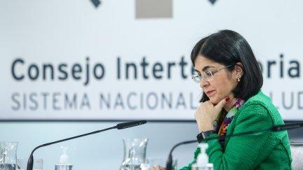 La ministra de Sanidad, Carolina Darias