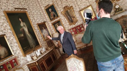 El Duque de Alba atiende a Aragón TV en el Palacio de Liria