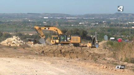 Imágenes de las obras que afectan a la autovía A-22