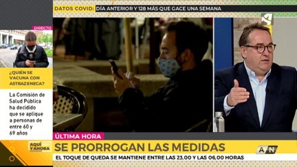 Jose Luis Yzuel en el programa Aquí y Ahora