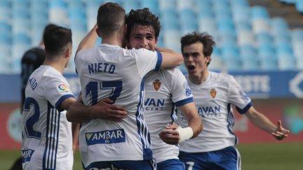 Celebración del segundo gol. Imagen: LaLiga.