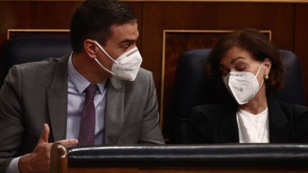 El presidente del Gobierno, Pedro Sánchez, durante la sesión plenaria.