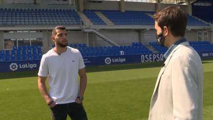 Rafa Mir durante la entrevista en Aragón Deporte