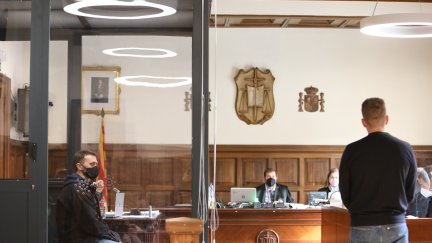 Norbert Feher, conocido como 'Igor el Ruso', en la última sesión del juicio por el triple asesinato de Andorra (Teruel).