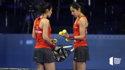 Las gemelas Sánchez Alayeto en una cita anterior del World Padel Tour.