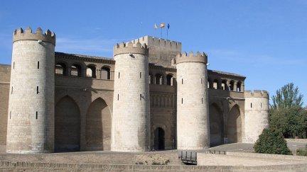 Palacio de la Aljafería, sede de las Cortes de Aragón (Zaragoza).