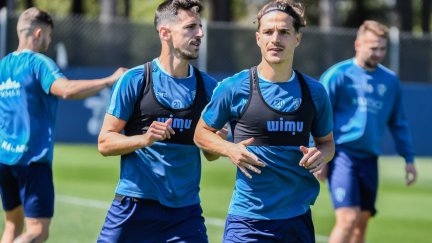 Imagen del entrenamiento de la SD Huesca.