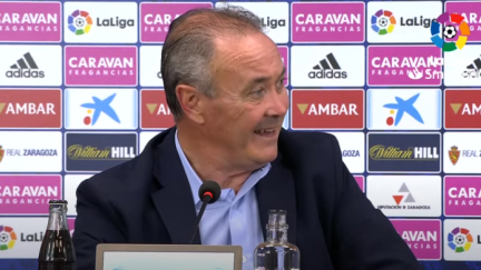Juan Ignacio Martínez durante la rueda de prensa.
