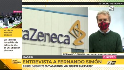 Fernando Simón en el programa 'Aquí y Ahora'.