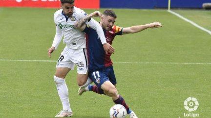 Javi Galán, en un lance del encuentro disputado ante el Getafe.