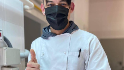 El estudiante de cocina aragonés Ariel Munguía.