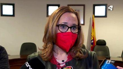 Mayte Pérez, consejera de Presidencia, en declaraciones a los medios.