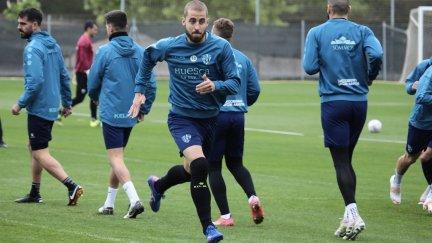 Pulido, en una sesión de entrenamiento de esta semana.