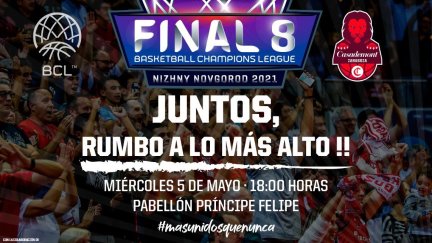 Los aficionados del Casademont Zaragoza podrán disfrutar de la Final a 8 en el pabellón Príncipe Felipe.