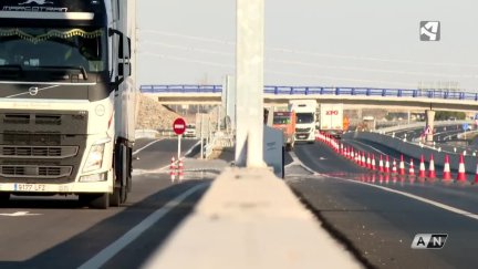 Tramo de autovía entre Figueruelas y Gallur (Zaragoza).