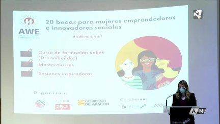 Presentación del programa para mujeres emprendedoras.