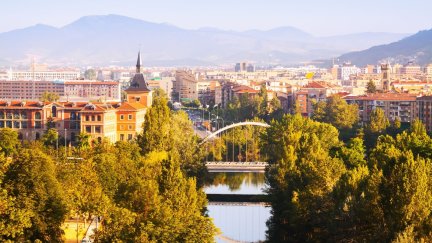 Panorámica de Pamplona (Navarra).