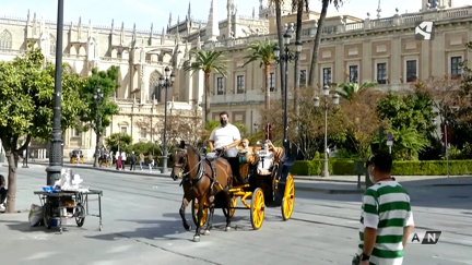 Fotografía de Sevilla en pandemia COVID-19.
