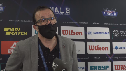 Pep Cargol durante su comparecencia de este domingo tras el partido.