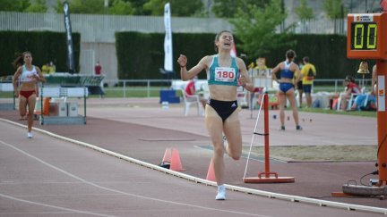 Mireya Arnedillo. Imagen: Federación Aragonesa de Atletismo.