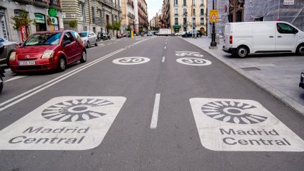 Zona de acceso a 'Madrid central'.