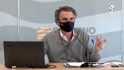 Francisco Javier Falo, durante su comparecencia