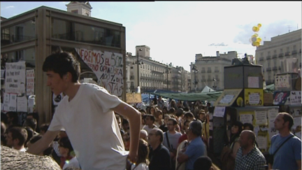 La Puerta del Sol de Madrid fue el epicentro del 15-M.
