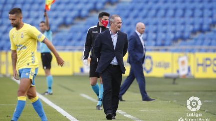 Juan Ignacio Martínez, durante el encuentro de este sábado en Las Palmas.