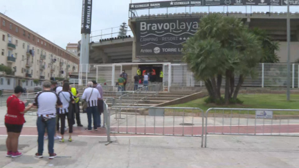 Algo más de 2.600 seguidores del Castellón han podido acceder al estadio de Castalia.