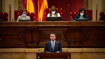El candidato republicano a la Presidencia de la Generalitat, Pere Aragonès.
