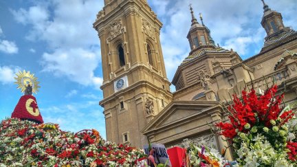 Imagen de archivo de las Fiestas del Pilar (Zaragoza).