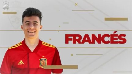 Alejandro Francés, en la convocatoria con la sub 21