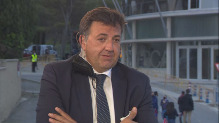 Manolo Torres durante la entrevista para Aragón Noticias 2