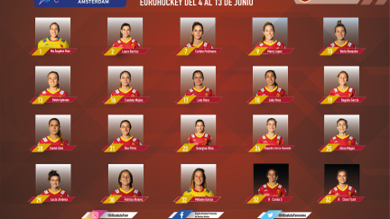 Convocatoria de la selección española femenina de hockey para el Europeo.