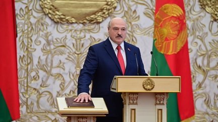 Alexander Lukashenko, durante la toma de posesión de su cargo
