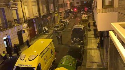 Imagen de la calle Dato minutos después del suceso