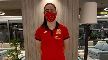 Cristina Marín, 'Titina', en su reciente convocatoria con la selección española Sub-21.