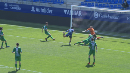 El Huesca B y el Cuarte en un partido.