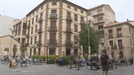 Plaza de San Pedro, en Jaca.