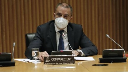 José Manuel Franco, durante su comparecencia de esta mañana en el Congreso.