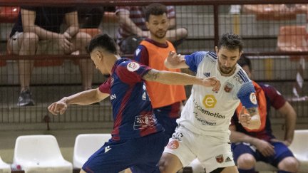 El Fútbol Emotion Zaragoza en el último partido. Foto: Fútbol Emotion Zaragoza.
