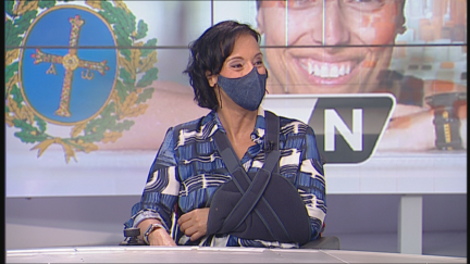 Teresa Perales, durante la entrevista.