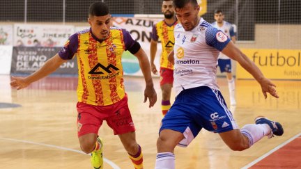 Óscar Villanueva durante el último choque frente al Palma Futsal | Foto: Jorge Vicioso
