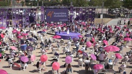 IV Asamblea de Podemos IV Asamblea Ciudadana en el Auditorio Parque de Lucía de Alcorcón (Madrid).