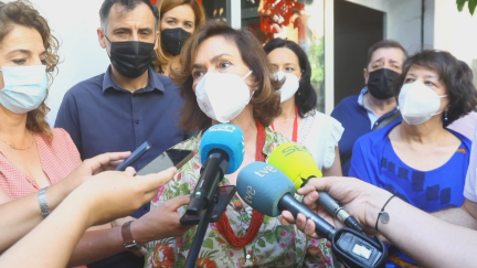 Carmen Calvo, vicepresidenta primera, valora el acto de Colón.