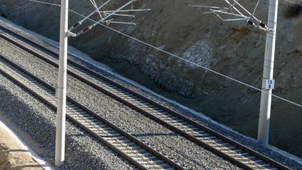 Fotografía del trazado de vías.
