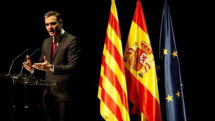 Pedro Sánchez, en el acto en el Liceu de Barcelona (EFE).