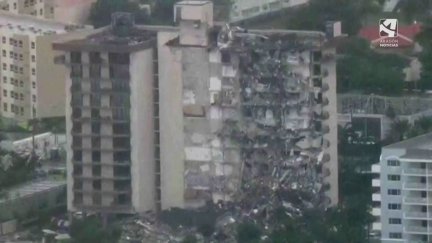 Edificio siniestrado en Miami.