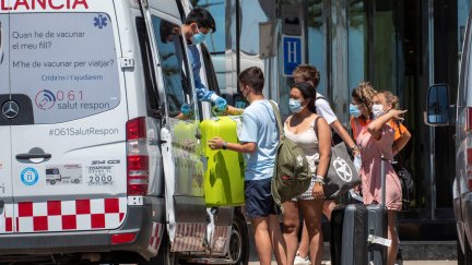 Traslado de estudiantes al Hotel Palma Bellver, en Mallorca.