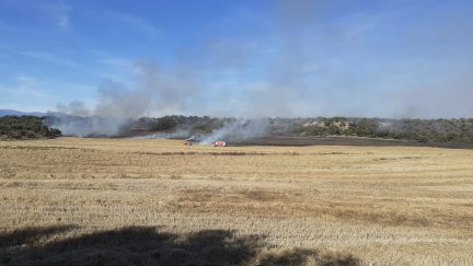 El incendio de Valdabra ha podido ser controlado rápidamente.